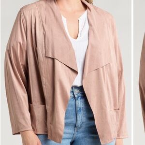 MAX STUDIO Faux Suede Jacket